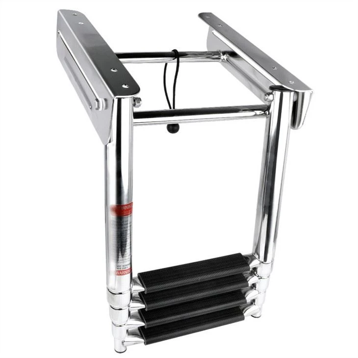 4 step telescoping boat ladder